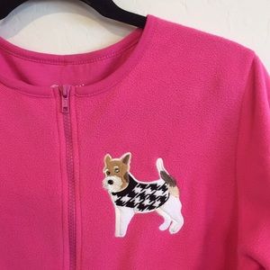 Nick & Nora Dog Puppy One Piece Footed Pajamas M